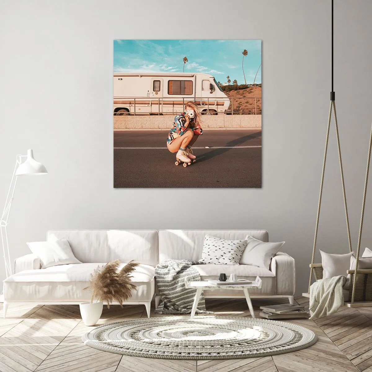 Impression sur toile - Image sur toile - Souriez s'il-vous-plait! - 60x60 cm