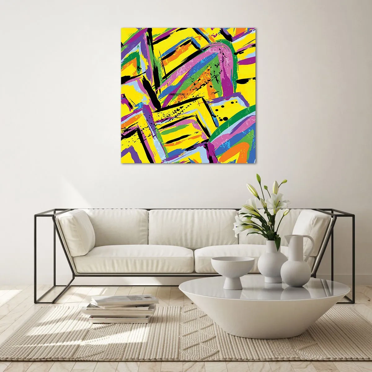 Impression sur verre - Image sur verre - Jusqu'à ce qu'il crie de joie - 60x60 cm