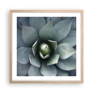 Affiche dans un chêne clair - Poster - Wabi et observe - 50x50 cm