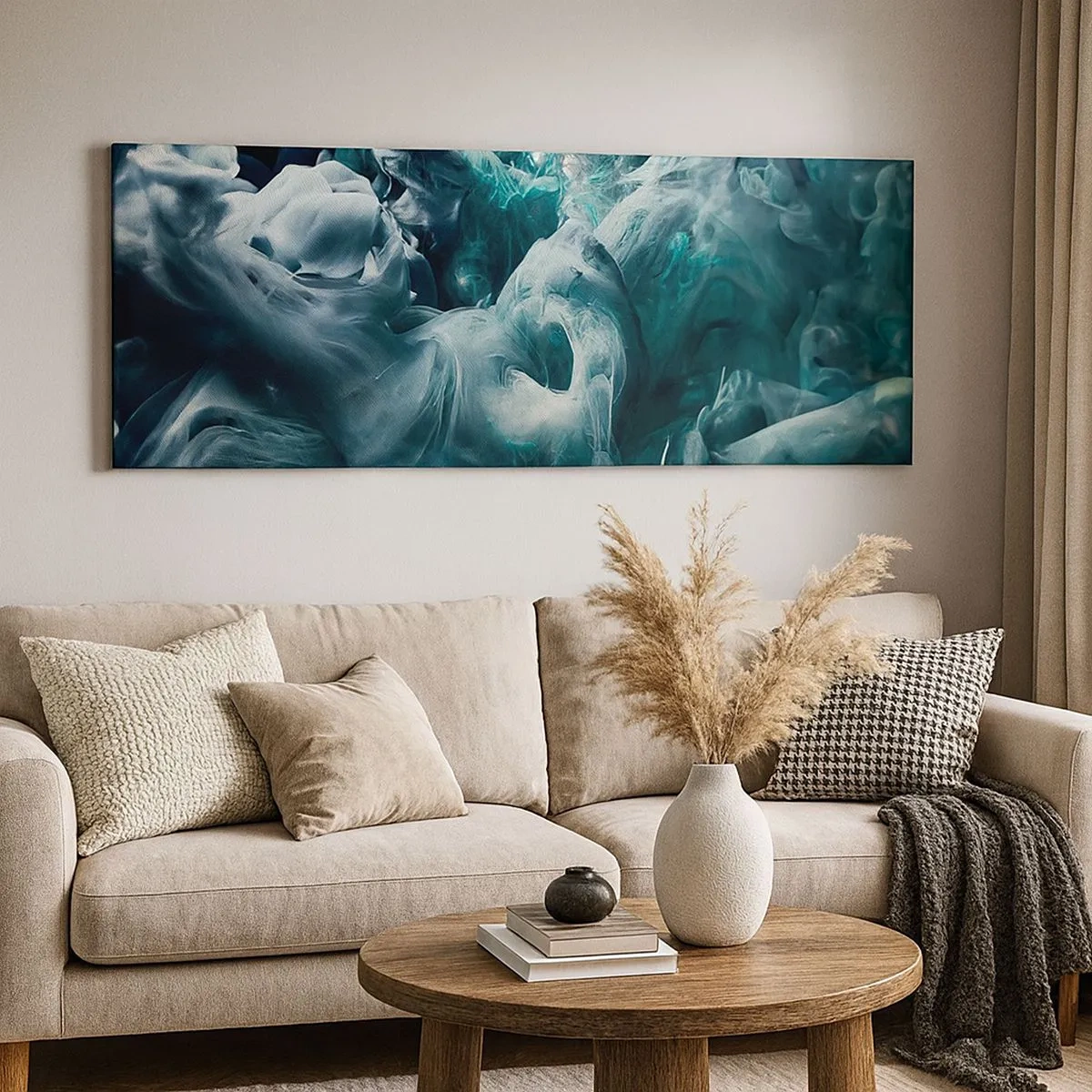 Impression sur toile - Image sur toile - Mouvement des couleurs - 100x40 cm