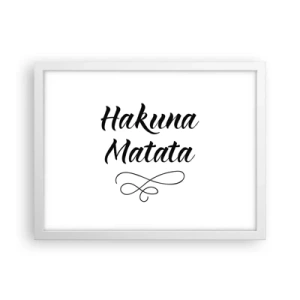 Affiche dans un cadre blanc - Poster - Le meilleur conseil - 40x30 cm