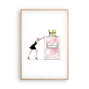 Affiche dans un chêne clair - Poster - L'essence des femmes - 61x91 cm