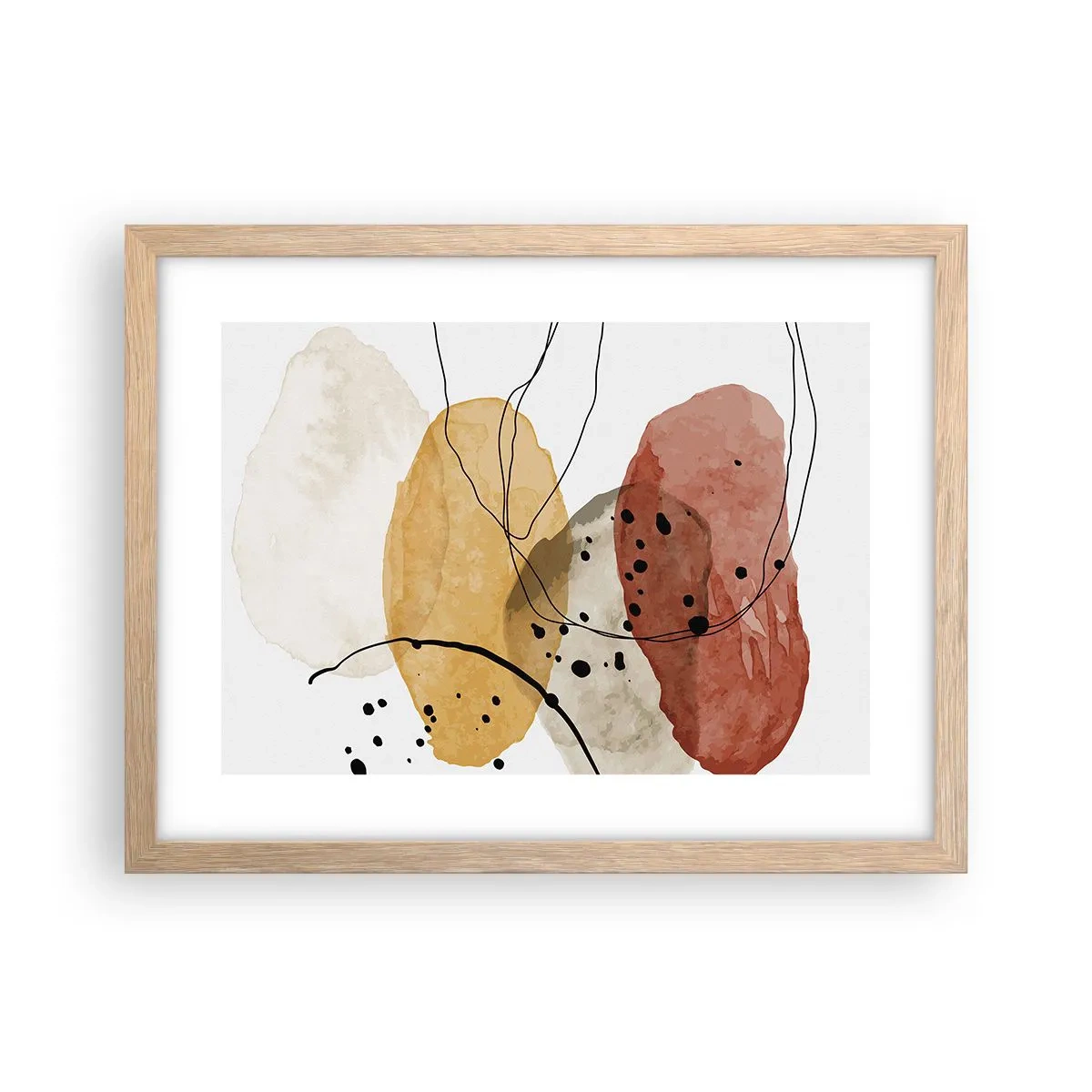 Affiche dans un chêne clair - Poster - Léger et transparent comme l'air - 40x30 cm