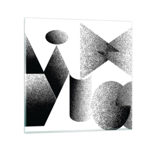 Impression sur verre - Image sur verre - Angles et ovales - 70x70 cm