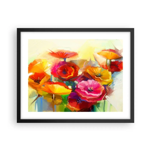 Affiche dans un cadre noir - Poster - Pas seulement rouge - 50x40 cm