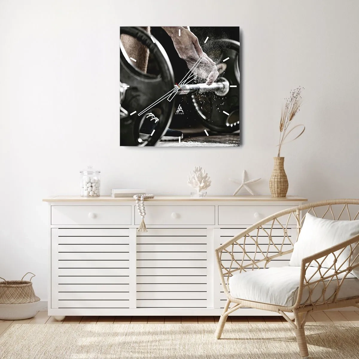 Horloge murale - Pendule murale - Défi accepté! - 40x40 cm