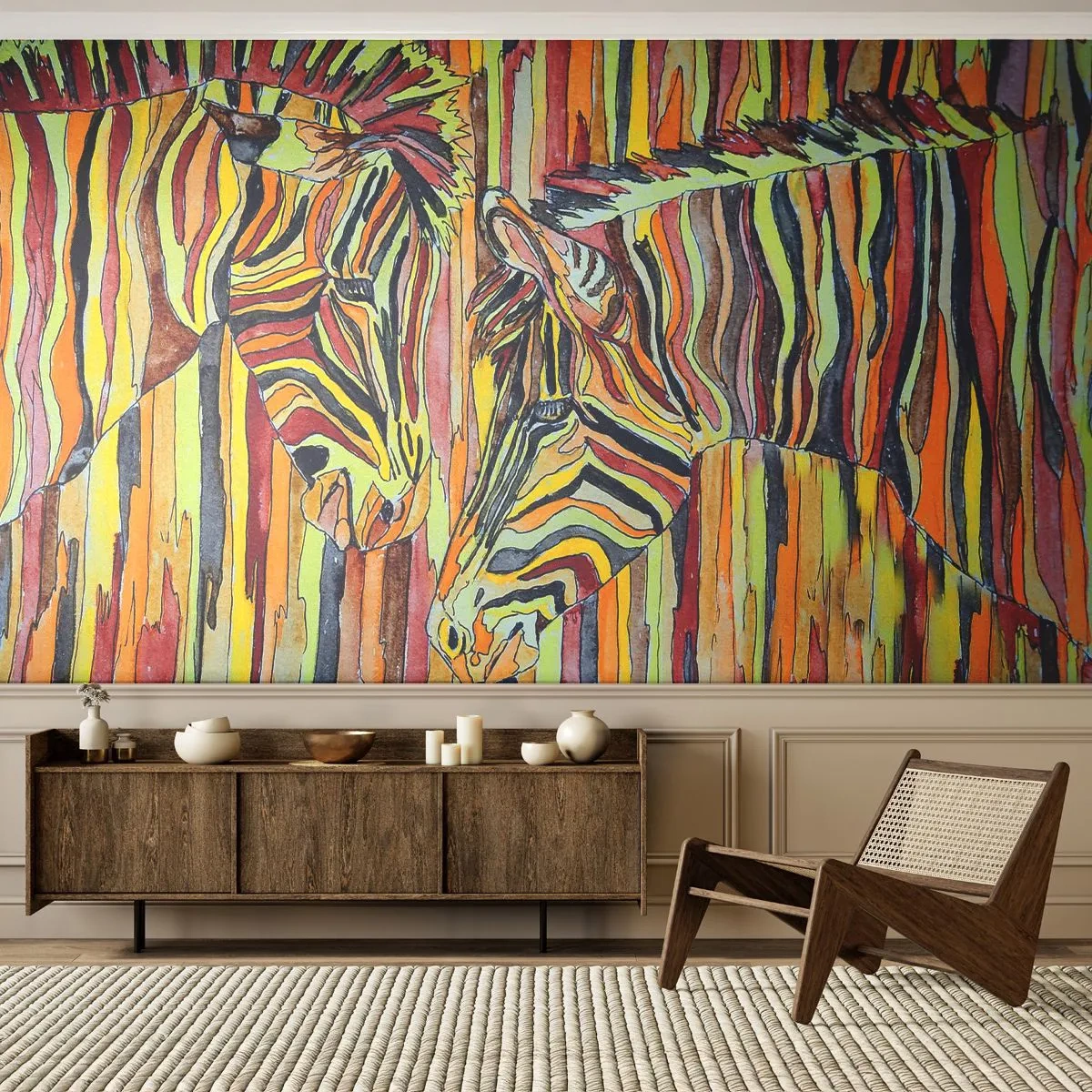 Papier Peint Autocollant Deluxe Sticker - Et donc toi aussi... - Abstraction, Côtes, Morceau - 250x175 cm