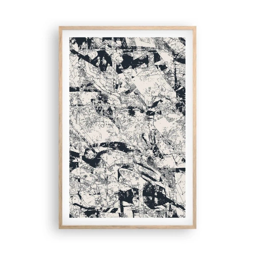Affiche dans un chêne clair - Poster - Interpénétration des contraires - 61x91 cm