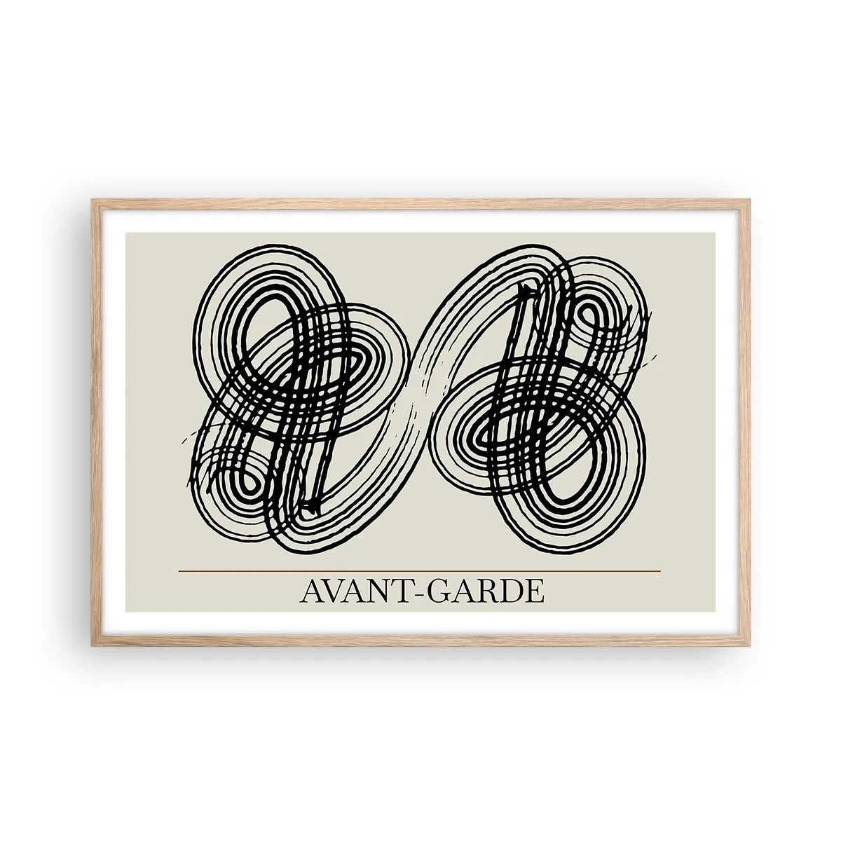 Affiche dans un chêne clair - Poster - C'est venu spontanément - 91x61 cm