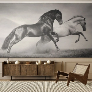 Papier Peint Photo Premium Canvas - Anges et démons - Animaux, Les chevaux, Nature - 250x175 cm