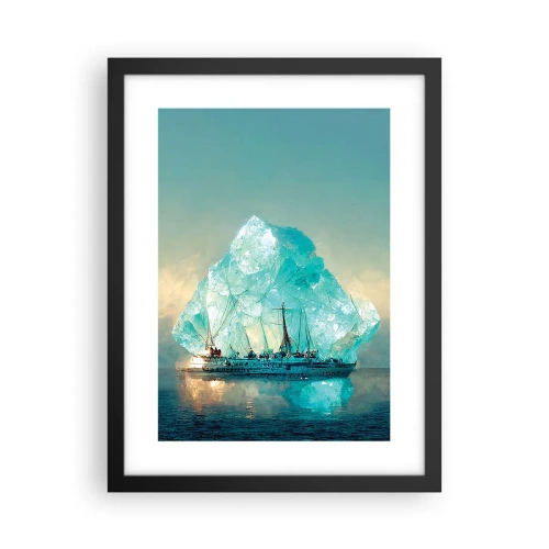 Affiche dans un cadre noir - Poster - Diamant arctique - 30x40 cm