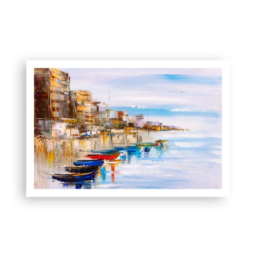 Affiche - Poster - Un havre urbain multicolore - 91x61 cm