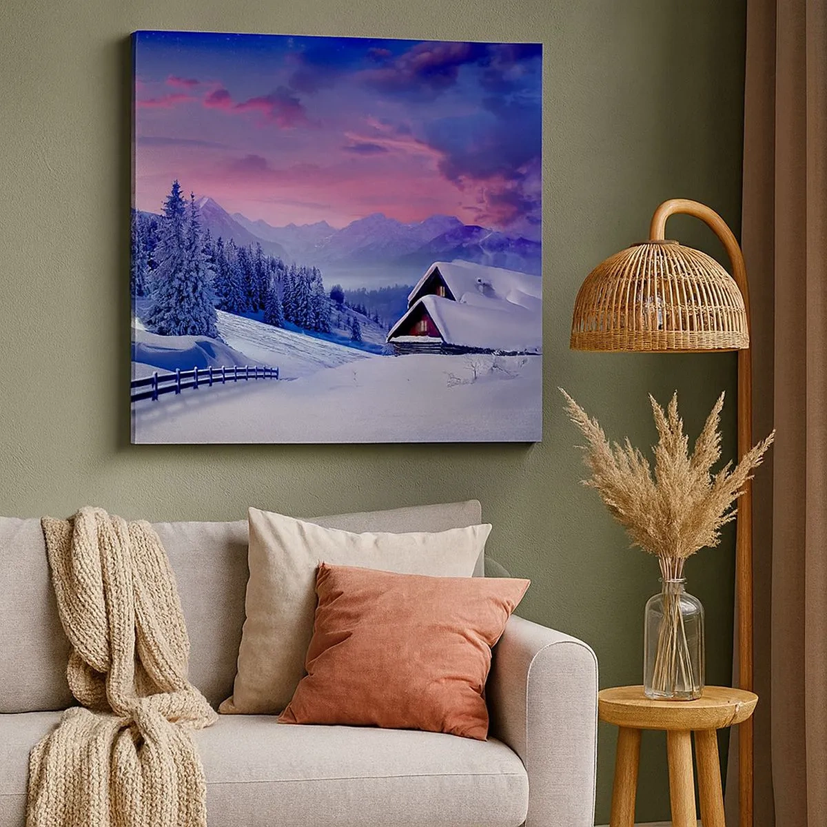 Impression sur toile - Image sur toile - Douce nuit - 30x30 cm