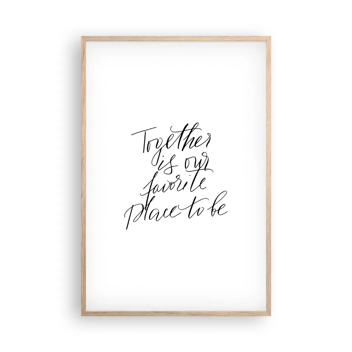 Affiche dans un chêne clair - Poster - Vous aussi vous le sentez? - 61x91 cm