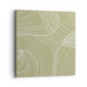 Impression sur toile - Image sur toile - Abstraction complexe de blanc - 30x30 cm