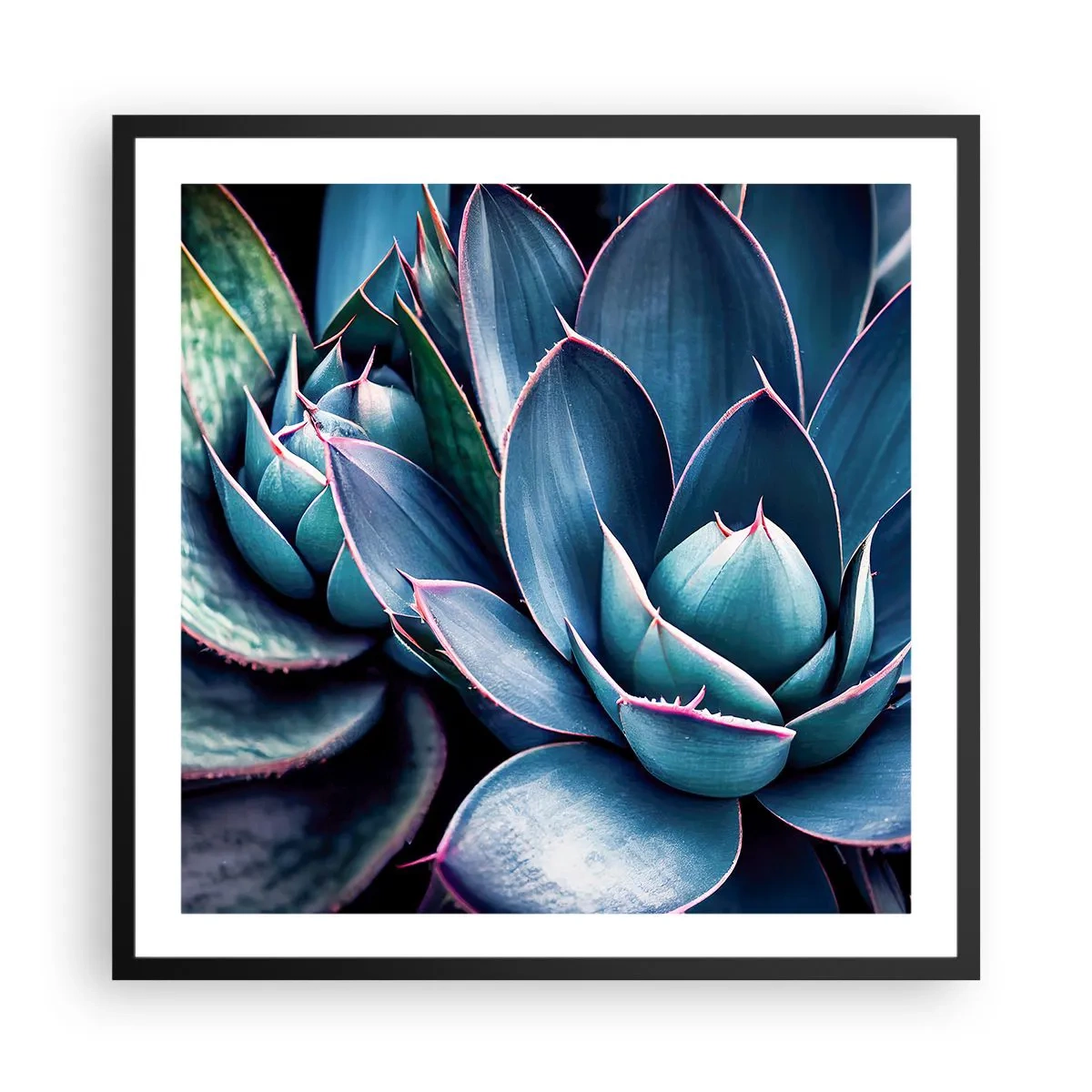 Affiche dans un cadre noir - Poster - Force vital - 60x60 cm