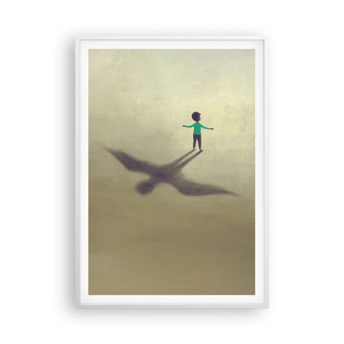 Affiche dans un cadre blanc - Poster - Héros du futur - 70x100 cm