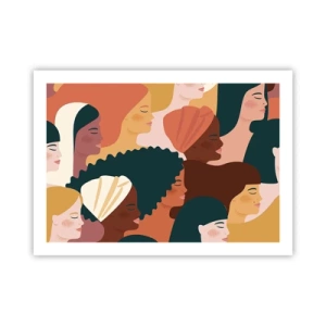 Affiche - Poster - Uniquement la féminité - 70x50 cm