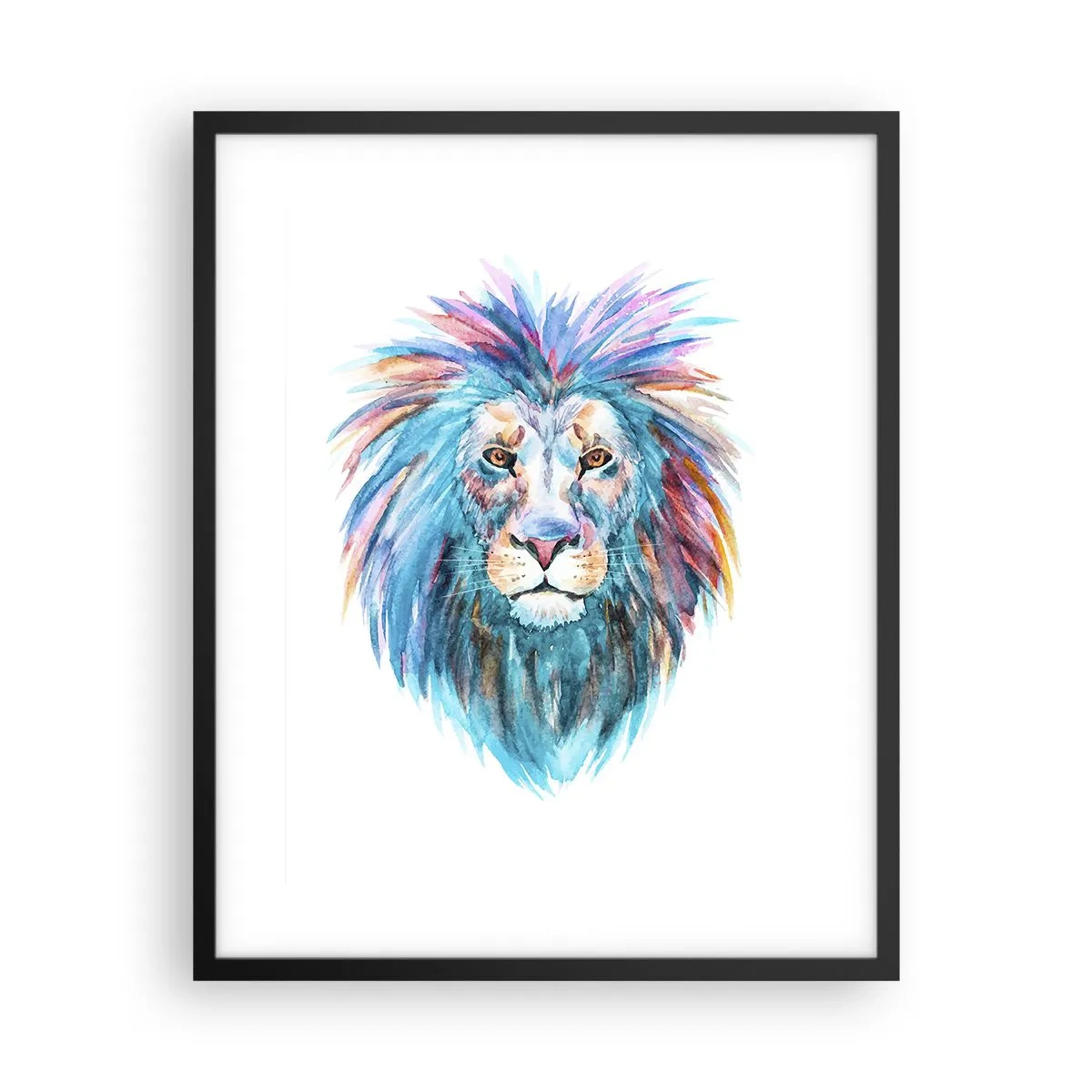 Affiche dans un cadre noir - Poster - Aura électrique - 40x50 cm