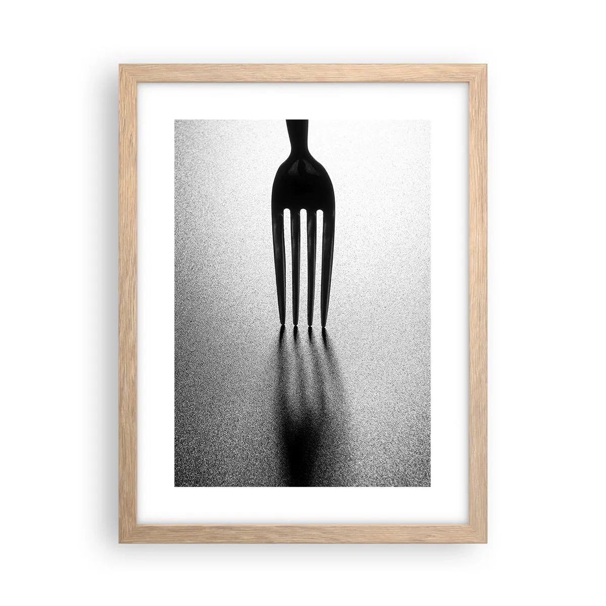 Affiche dans un chêne clair - Poster - Lumière et ombre - 30x40 cm