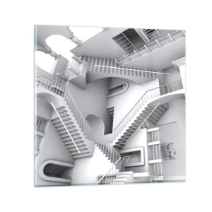 Impression sur verre - Image sur verre - Paradoxes spatiaux - 60x60 cm