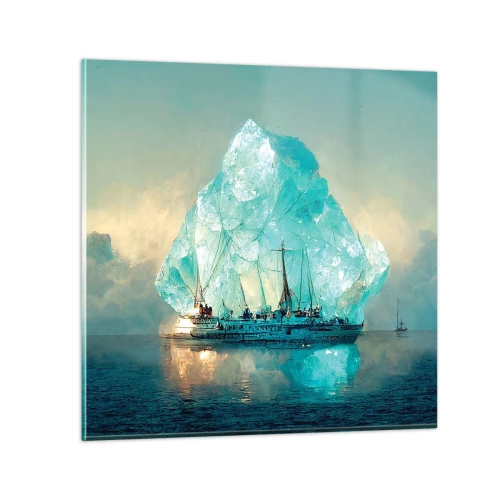 Impression sur verre - Image sur verre - Diamant arctique - 70x70 cm