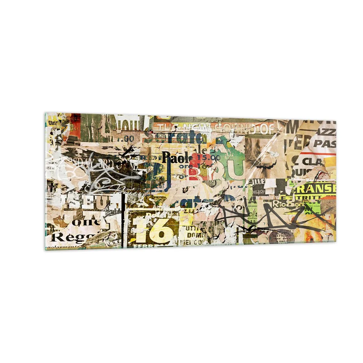 Impression sur verre - Image sur verre - Oh, il se passe quelque chose... - 100x40 cm