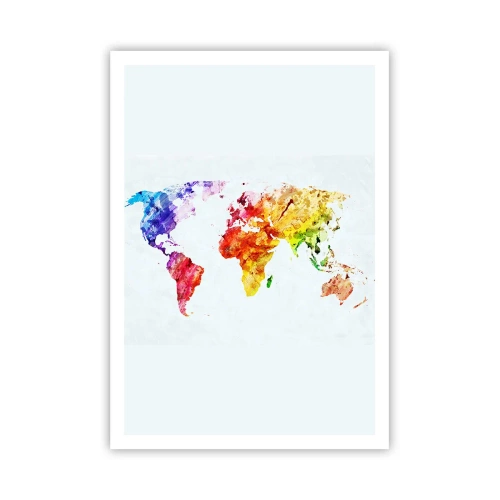 Affiche - Poster - Toutes les couleurs du monde - 70x100 cm