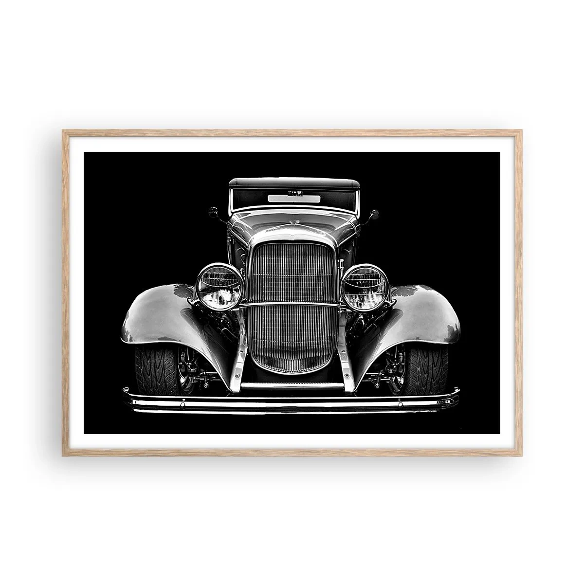 Affiche dans un chêne clair - Poster - Un vrai gentleman - 100x70 cm