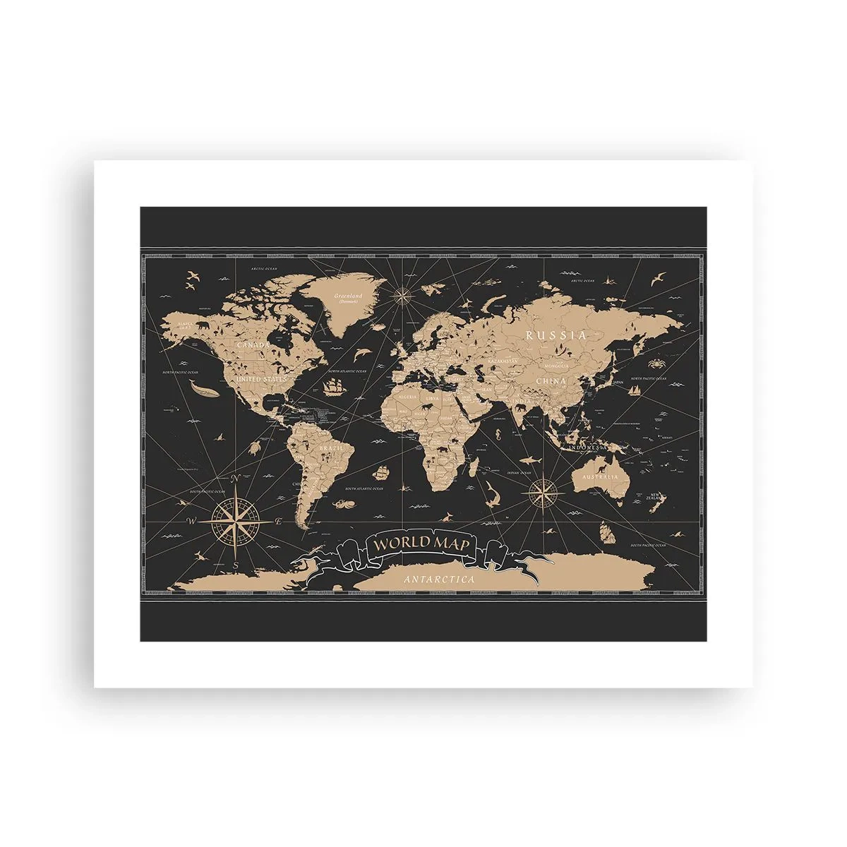 Affiche - Poster - Les limites de mon monde - 50x40 cm