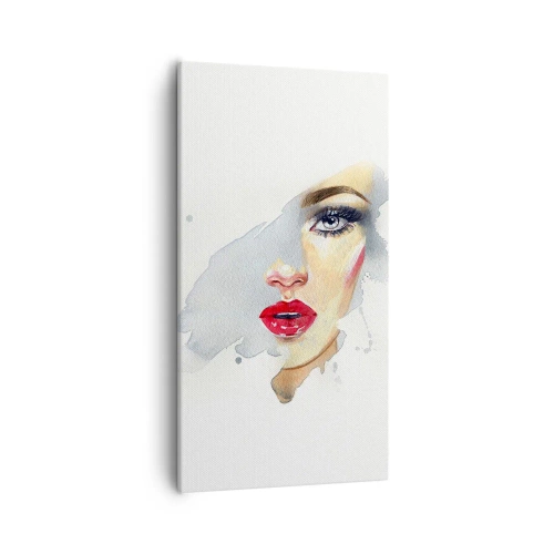 Impression sur toile - Image sur toile - Reflet dans une goutte d'eau - 55x100 cm