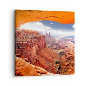 Impression sur toile - Image sur toile - Sculpté par la nature elle-même - 30x30 cm