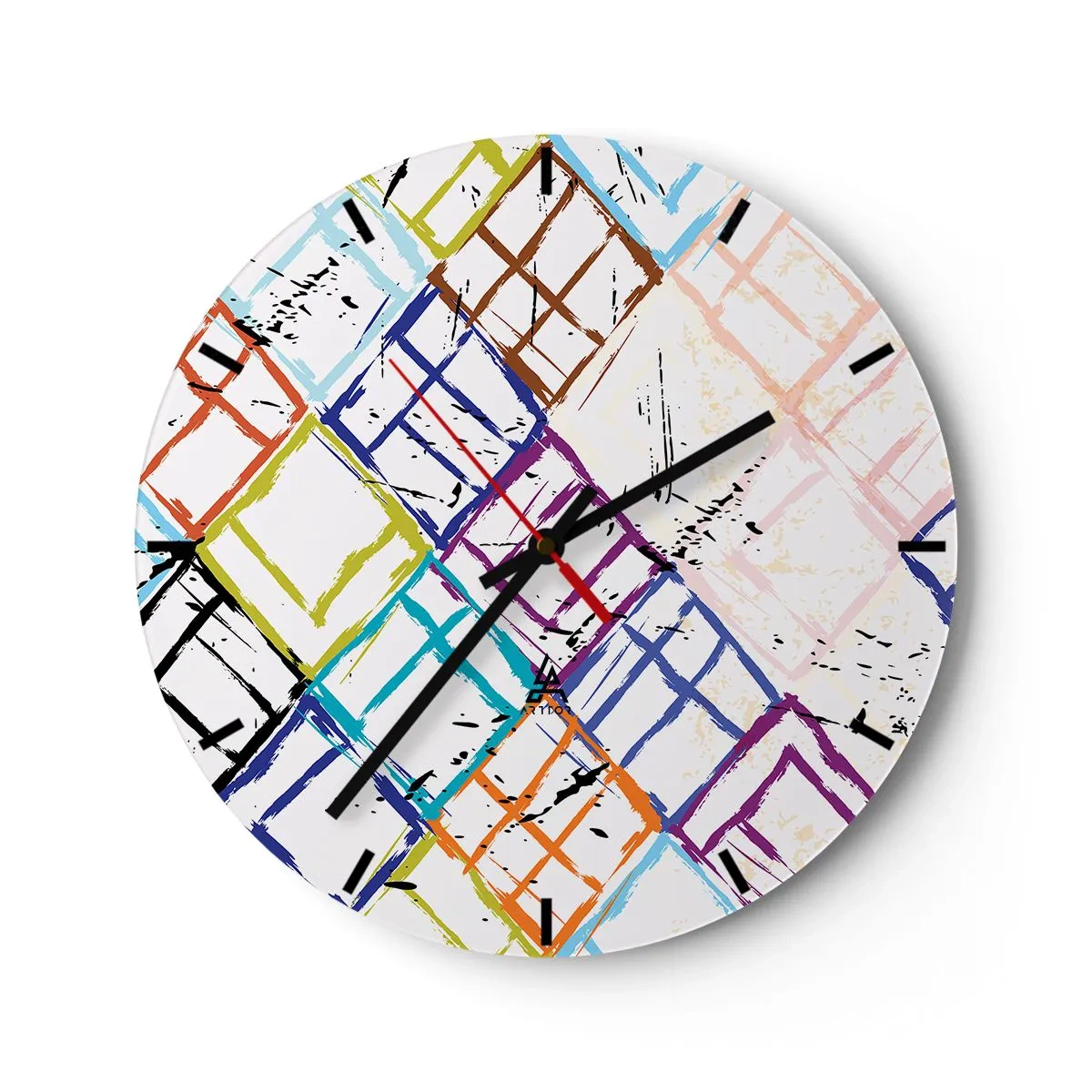 Horloge murale - Pendule murale - Cellules à louer - 40x40 cm