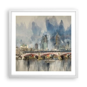 Affiche dans un cadre blanc - Poster - Londres dans toute sa splendeur - 50x50 cm