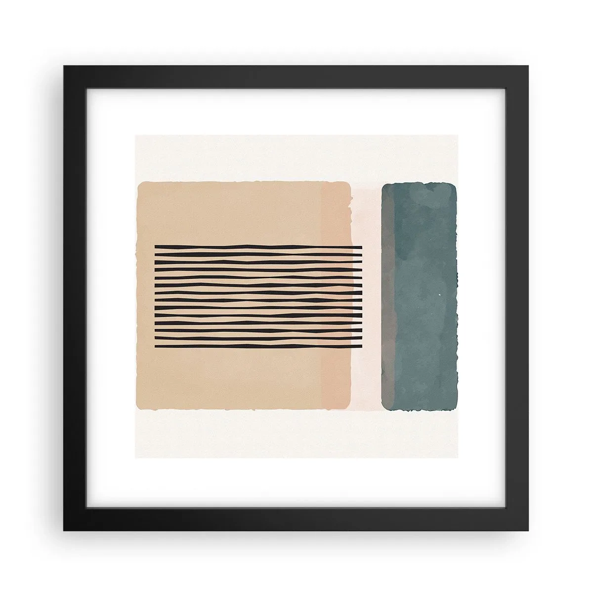 Affiche dans un cadre noir - Poster - Tout est en ordre - 30x30 cm