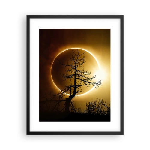 Affiche dans un cadre noir - Poster - Éclipse totale - 40x50 cm
