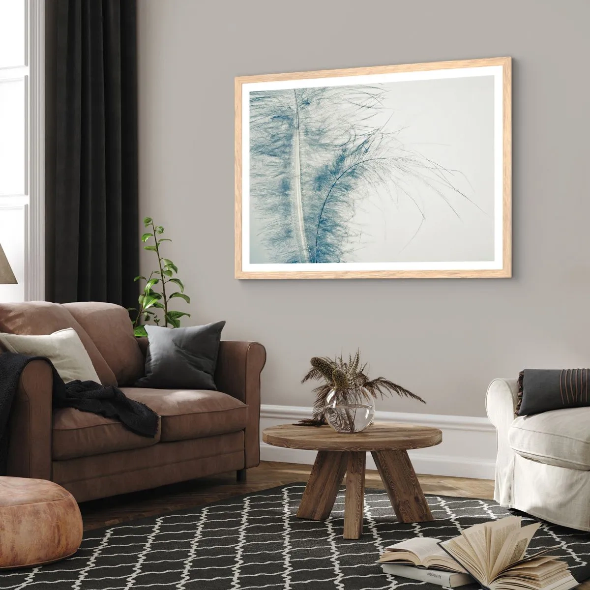 Affiche dans un chêne clair - Poster - Les sept natures - 40x30 cm