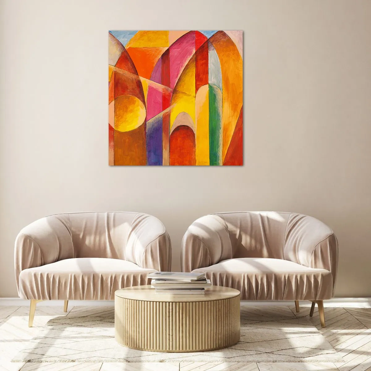 Impression sur verre - Image sur verre - Cathédrale du soleil - 60x60 cm