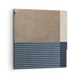 Impression sur toile - Image sur toile - Composition simple et en rondeur - 50x50 cm