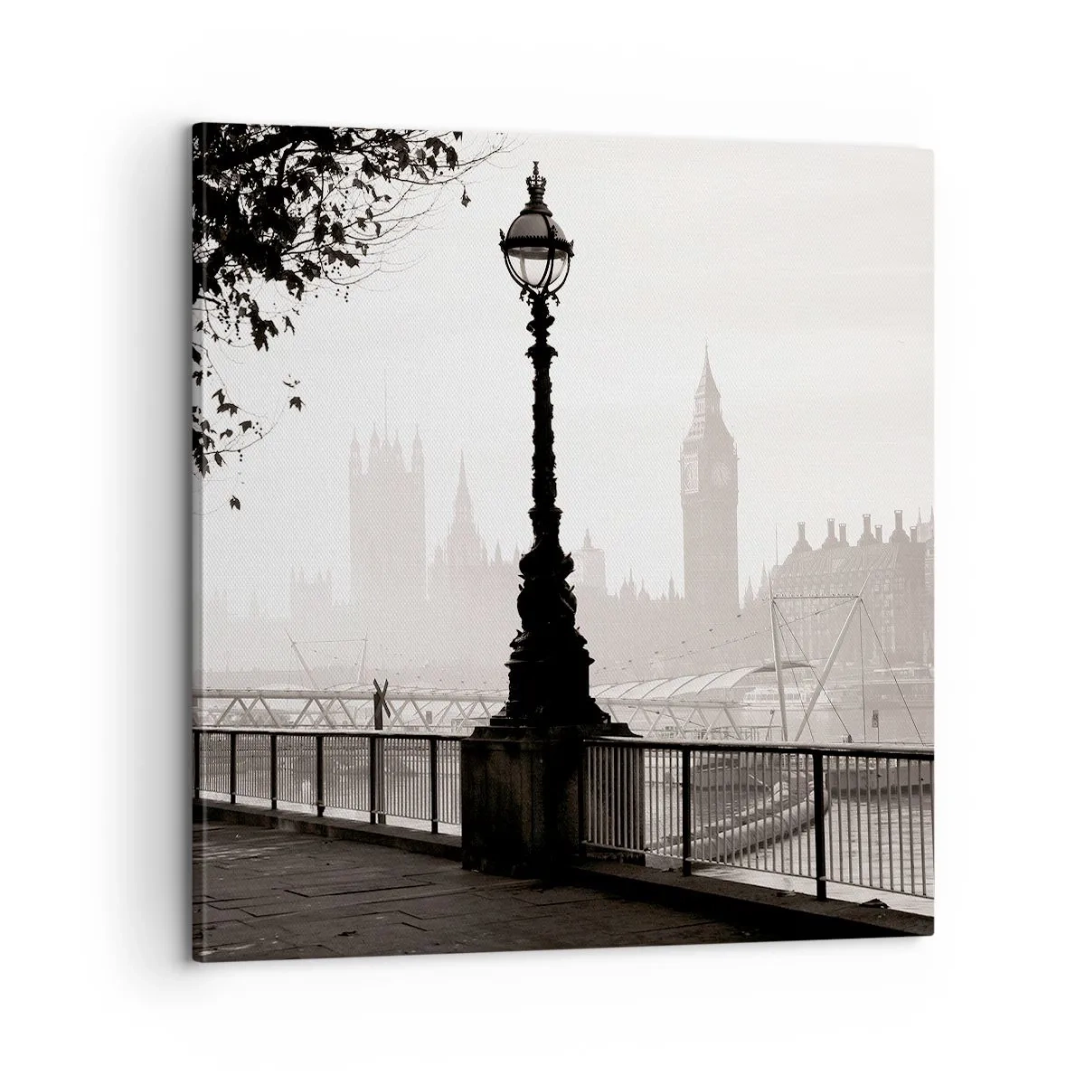 Impression sur toile - Image sur toile - Un matin londonien - 60x60 cm