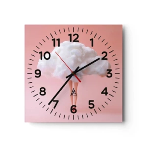 Horloge murale - Pendule murale - Douce promesse - 40x40 cm