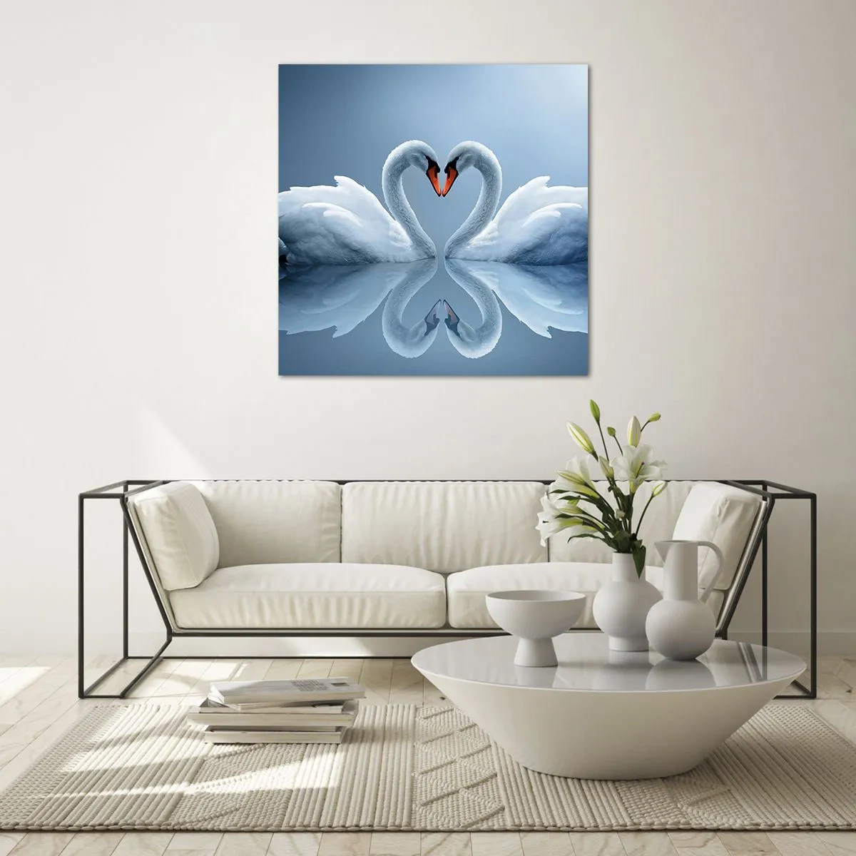 Impression sur verre - Image sur verre - Le temps de l'amour - 60x60 cm