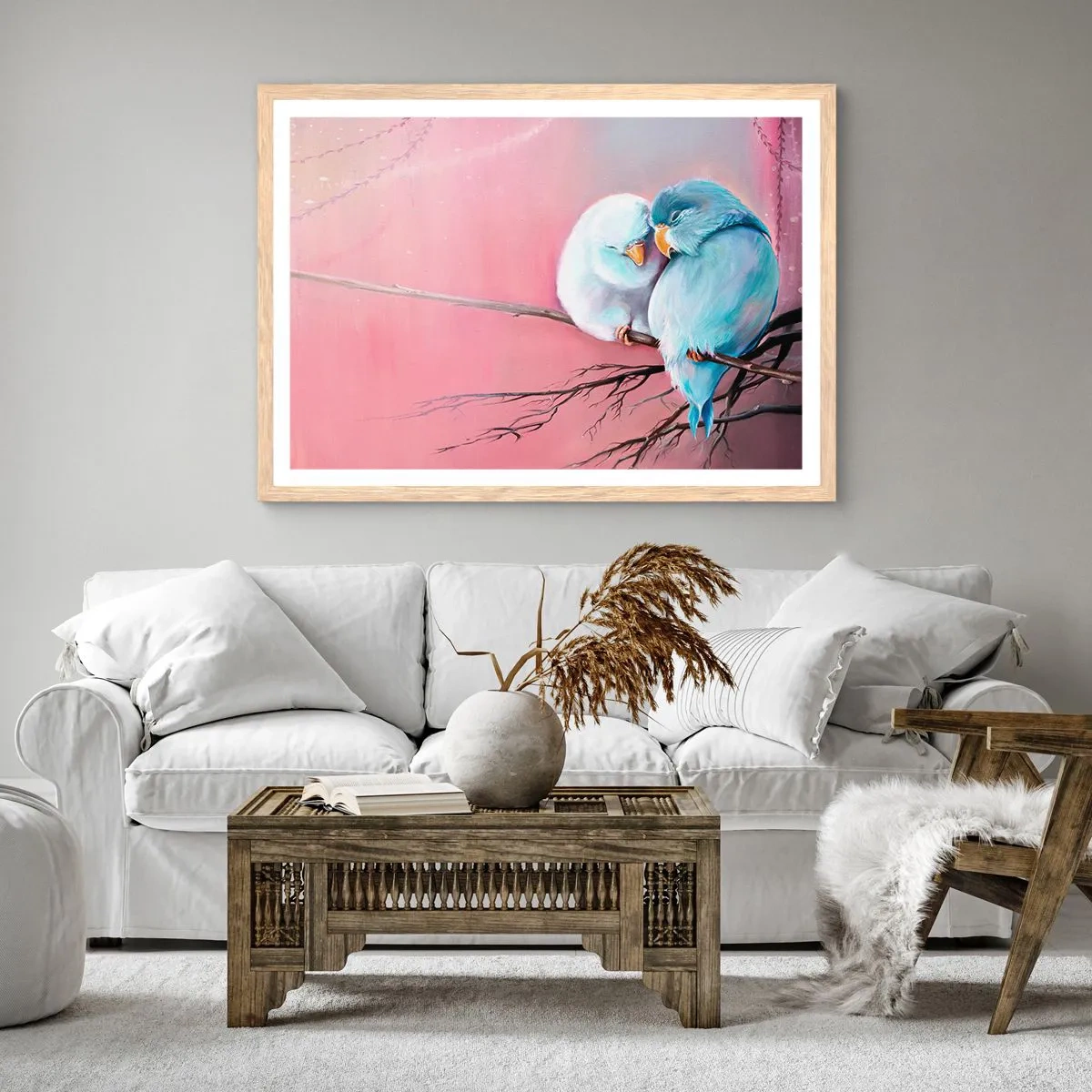 Affiche dans un chêne clair - Poster - Que dire de plus?... - 50x40 cm
