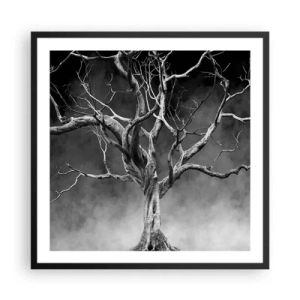 Affiche dans un cadre noir - Poster - Primordial et sacré - 60x60 cm