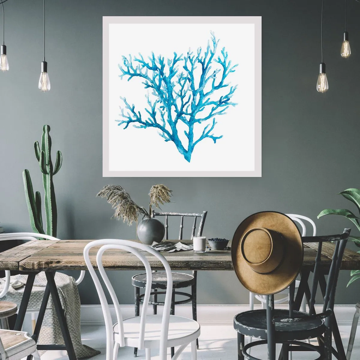 Affiche - Poster - Filigrane nautique - 50x50 cm