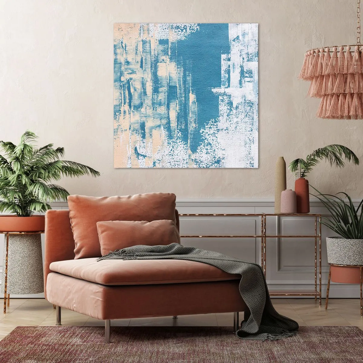 Impression sur toile - Image sur toile - À travers un iceberg - 40x40 cm