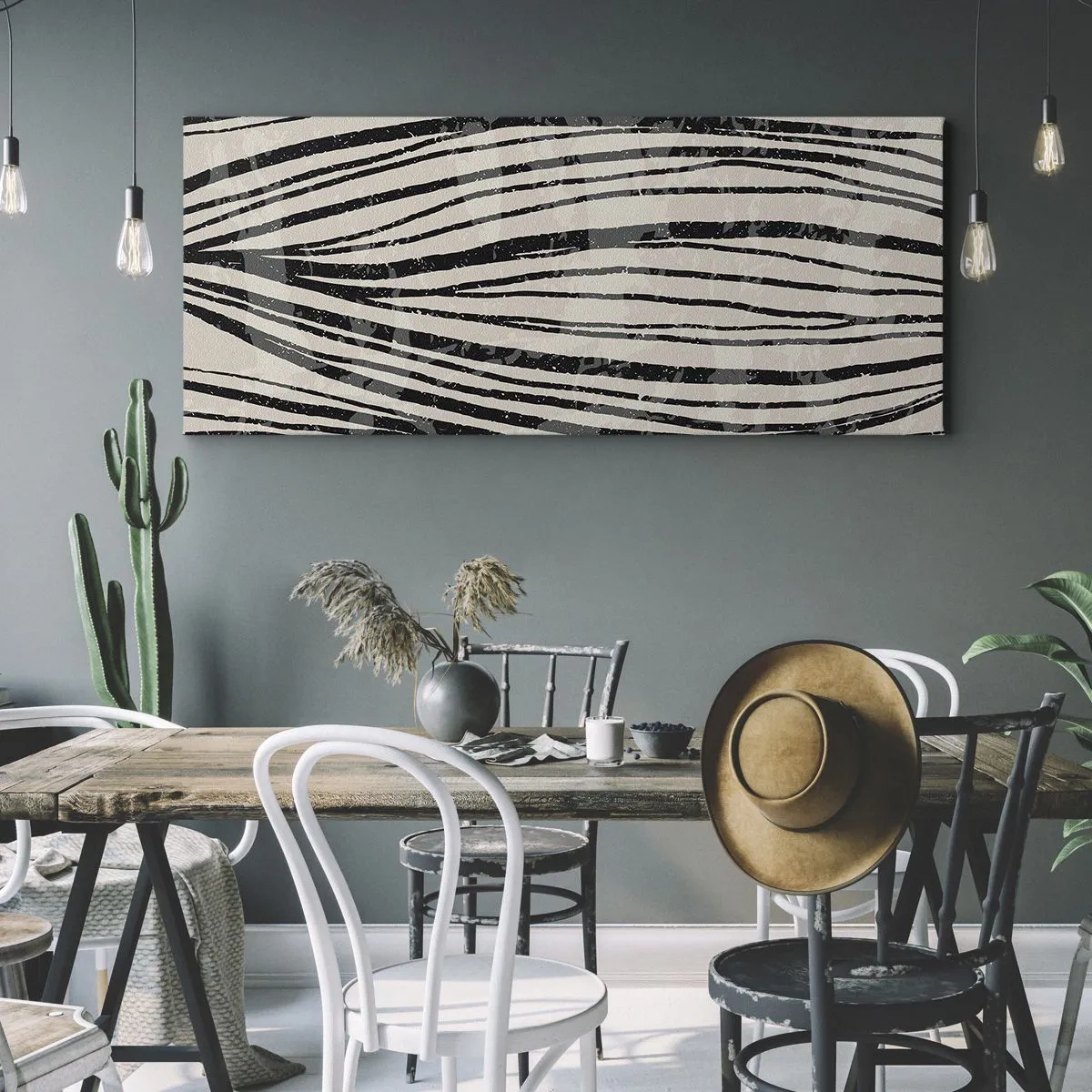 Impression sur toile - Image sur toile - Ligne de marécage - 100x40 cm