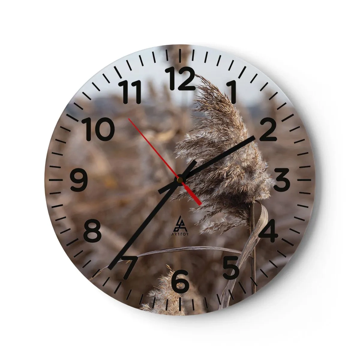 Horloge murale - Pendule murale - Il est temps de s'envoler avec le vent - 40x40 cm