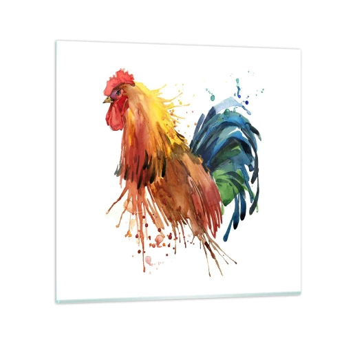 Impression sur verre - Image sur verre - Robe royale, fierté royale - 50x50 cm