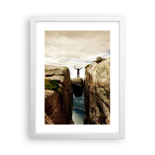 Affiche dans un cadre blanc - Poster - Comment vous sentez-vous§ - 30x40 cm